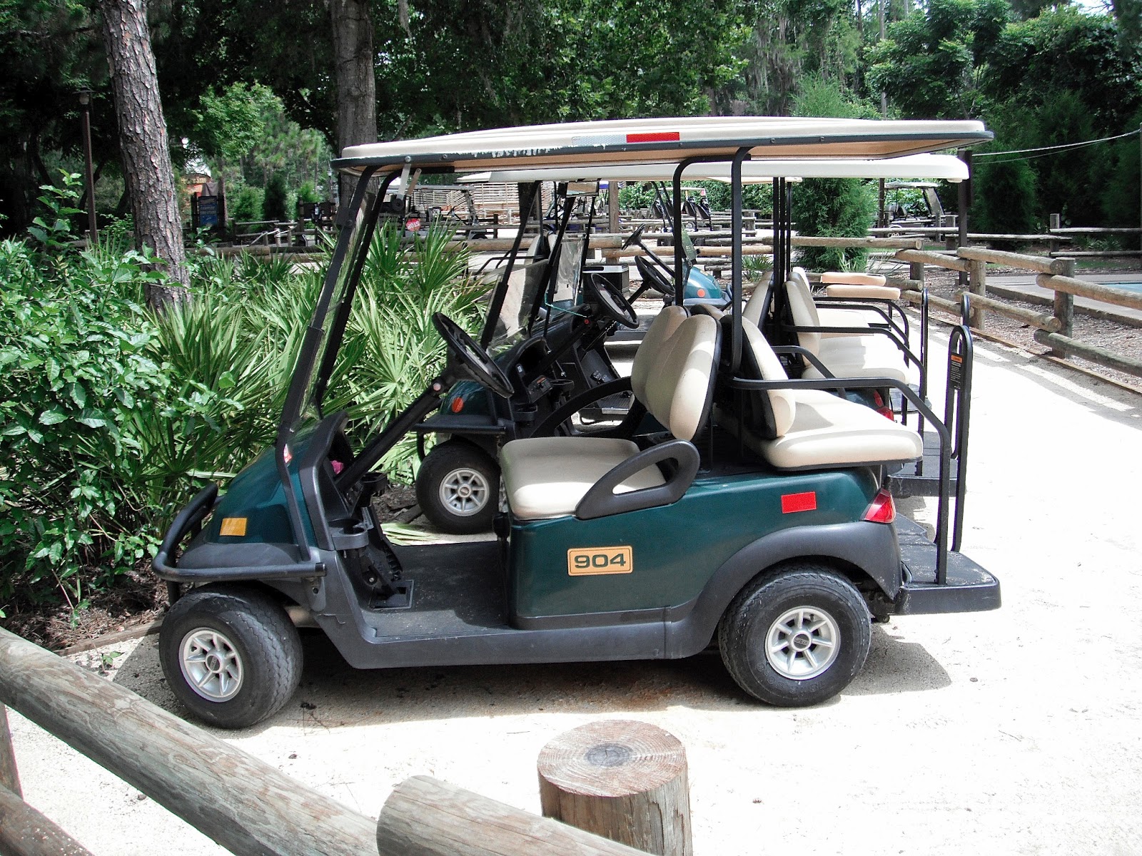 Electric carts at disney world, power chair football video